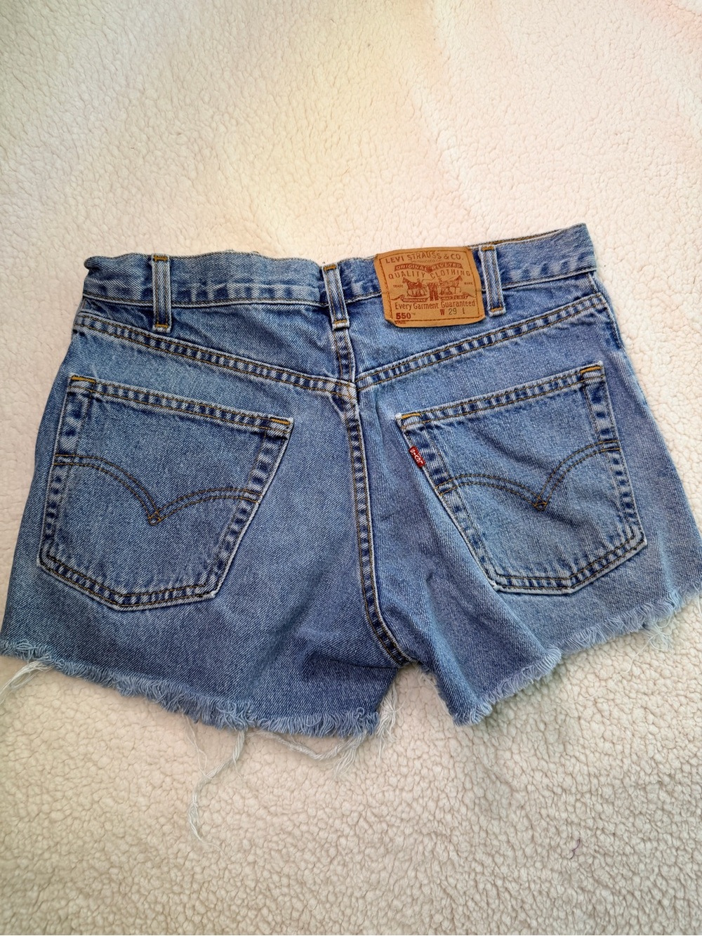 Levi's Vintage Light Blue Denim Cutoff Shorts